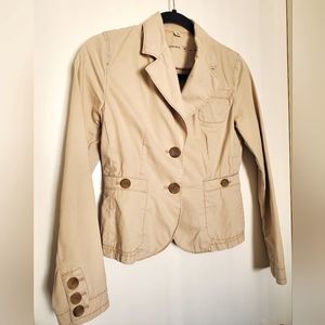 Banana Republic Khaki Trench Blazer size XS